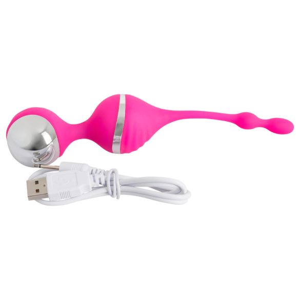 SMILE - bola vaginal vibratória - silicone rosa