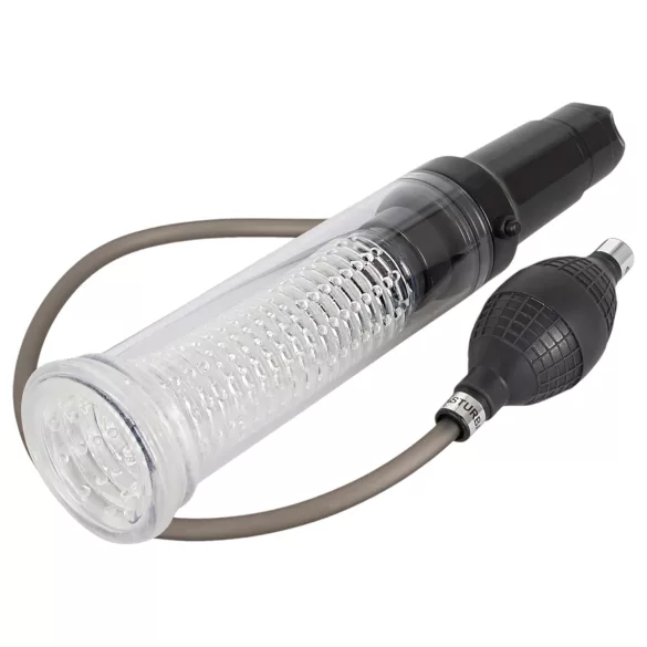 You2Toys - bomba peniana e masturbador 2 em 1 - transparente