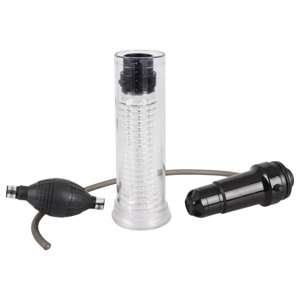 You2Toys - bomba peniana e masturbador 2 em 1 - transparente