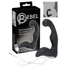 Rebel - vibrador de próstata recarregável - silicone preto