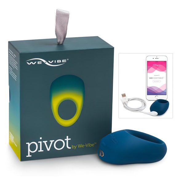 We-Vibe Pivot - anel peniano vibratório recarregável - azul noite