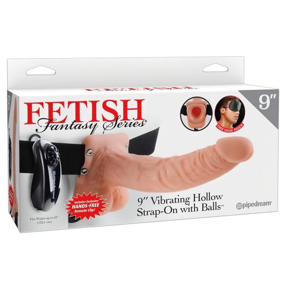 Fetish Strap-on 9 - vibrador strap-on com cinto - cor natural