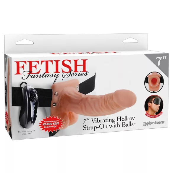 Pipedream - Fetish Strap-on 7 - vibrador com arnês (cor natural)