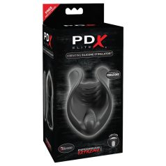 PDX Elite - vibrador peniano silicone preto