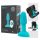 b-Vibe - vibrador anal com esferas rotativas - silicone turquesa