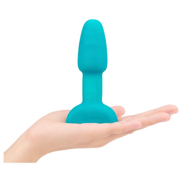 b-Vibe - vibrador anal com esferas rotativas - silicone turquesa