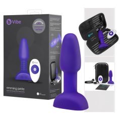 b-Vibe Rimming - vibrador anal com contas giratórias (roxo)