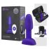 b-Vibe Rimming - vibrador anal com contas giratórias (roxo)