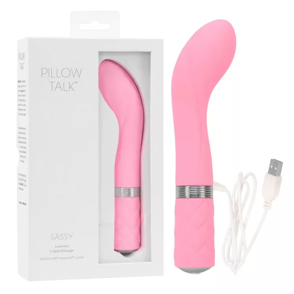 Pillow Talk Sassy - vibrador de ponto G recarregável (rosa)