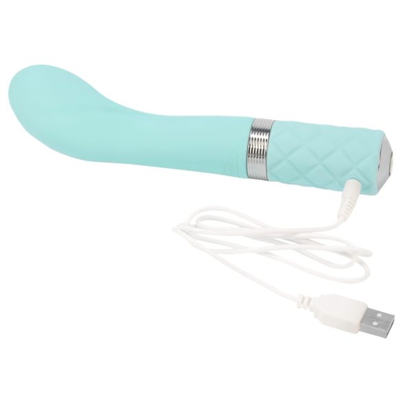 Pillow Talk Sassy - vibrador ponto G recarregável - silicone turquesa