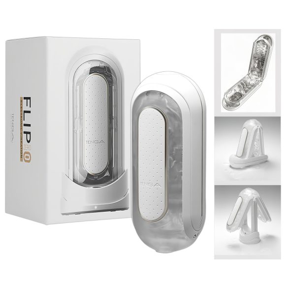 TENGA Flip Zero - masturbador masculino vibratório - branco