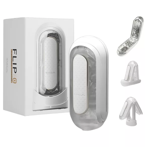TENGA Flip Zero - masturbador masculino vibratório - branco