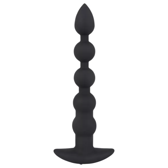 Black Velvets - vibrador anal recarregável com 5 esferas - silicone preto