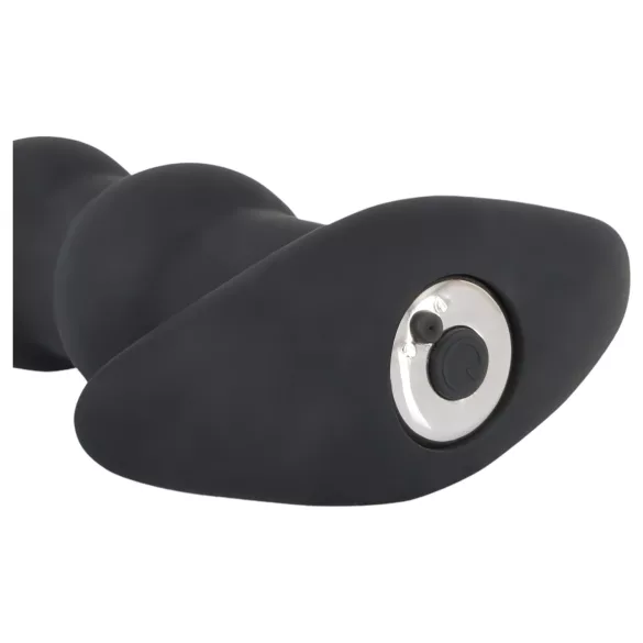 Black Velvets - vibrador anal recarregável com 5 esferas - silicone preto