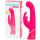 Happyrabbit - vibrador ponto G com estimulador clitóris à prova d'água rosa