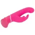 Happyrabbit - vibrador ponto G com estimulador clitóris à prova d'água rosa