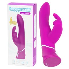   Happyrabbit Curve - vibrador com estimulador clitoriano à prova d’água - lilás