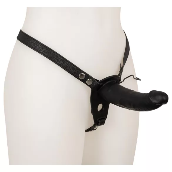 Double Thruster - vibrador duplo com cinta - preto