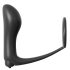 Analfantasy - vibrador anal de dedo com anel peniano - silicone preto
