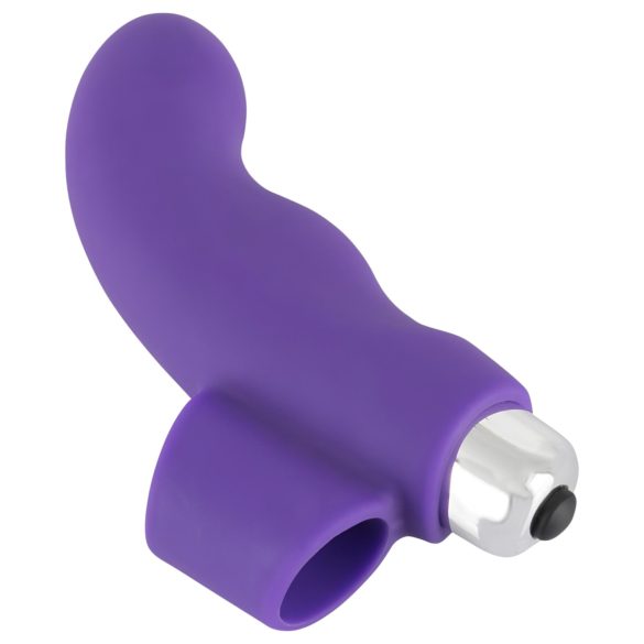 Smile - vibrador de dedo ondulado - silicone lilás