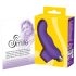 Smile - vibrador de dedo ondulado - silicone lilás