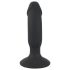 Black Velvets - vibrador anal com formato de pênis recarregável preto