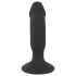 Black Velvets - vibrador anal com formato de pênis recarregável preto