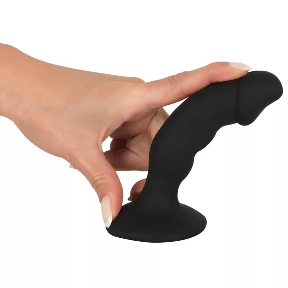 Black Velvets - vibrador anal com formato de pênis recarregável preto