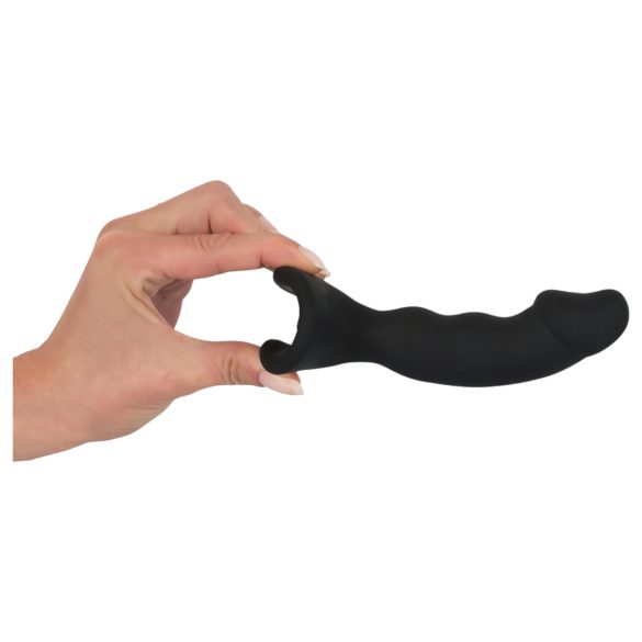 Black Velvets - vibrador anal com formato de pênis recarregável preto