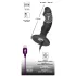Black Velvets - vibrador anal com formato de pênis recarregável preto