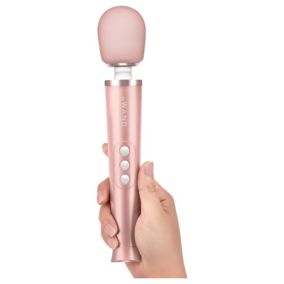 Le Wand Petite - vibrador massageador luxo - rosa dourado
