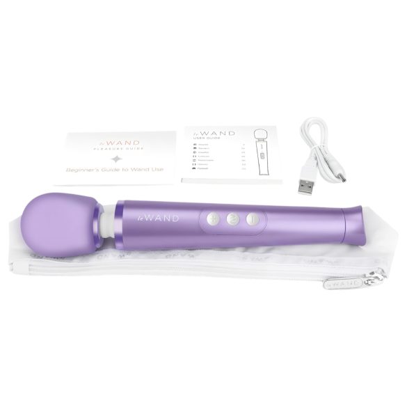 Le Wand Petite - vibrador massageador recarregável - lilás