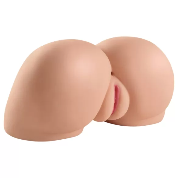 Pipedream Interactive Fuck Me Silly - masturbador de nádegas gemedoras (cor natural)