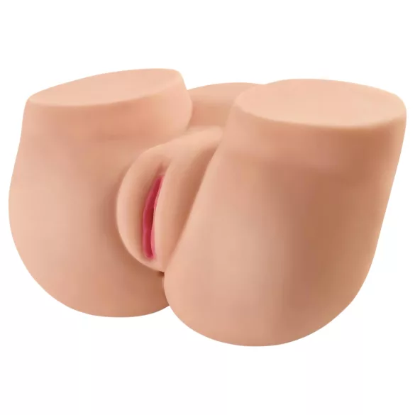 Pipedream Interactive Fuck Me Silly - masturbador de nádegas gemedoras (cor natural)