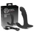Rebel - vibrador massageador de próstata com esferas rotativas - silicone preto
