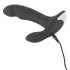 Rebel - vibrador massageador de próstata com esferas rotativas - silicone preto