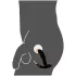 Rebel - vibrador massageador de próstata com esferas rotativas - silicone preto