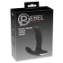 Rebel - vibrador massageador de próstata com esferas rotativas - silicone preto