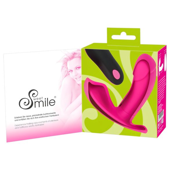 SMILE - vibrador calcinha com controle remoto recarregável - silicone rosa