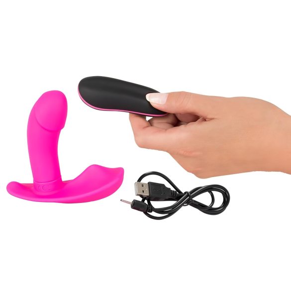 SMILE - vibrador calcinha com controle remoto recarregável - silicone rosa