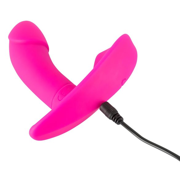 SMILE - vibrador calcinha com controle remoto recarregável - silicone rosa