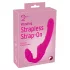 You2Toys - Double2Teaser - vibrador com arnês sem tiras (rosa)