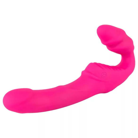 You2Toys - Double2Teaser - vibrador com arnês sem tiras (rosa)
