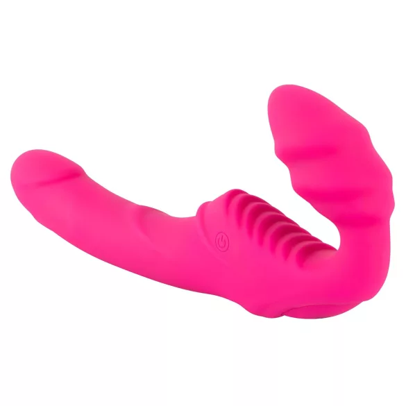 You2Toys - Double2Teaser - vibrador com arnês sem tiras (rosa)