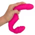 You2Toys - Double2Teaser - vibrador com arnês sem tiras (rosa)