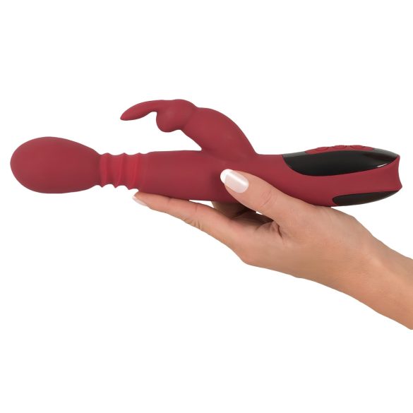 You2Toys - vibrador ponto G com movimento e aquecimento - silicone vermelho