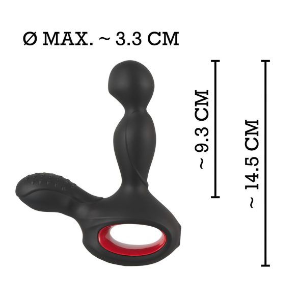 You2Toys - vibrador próstata rotativo aquecedor - silicone preto