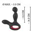 You2Toys - vibrador próstata rotativo aquecedor - silicone preto