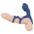 SMILE Couple - anel peniano vibratório recarregável - silicone azul