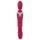 Javida Thrusting - vibrador massageador 3 em 1 recarregável silicone vermelho